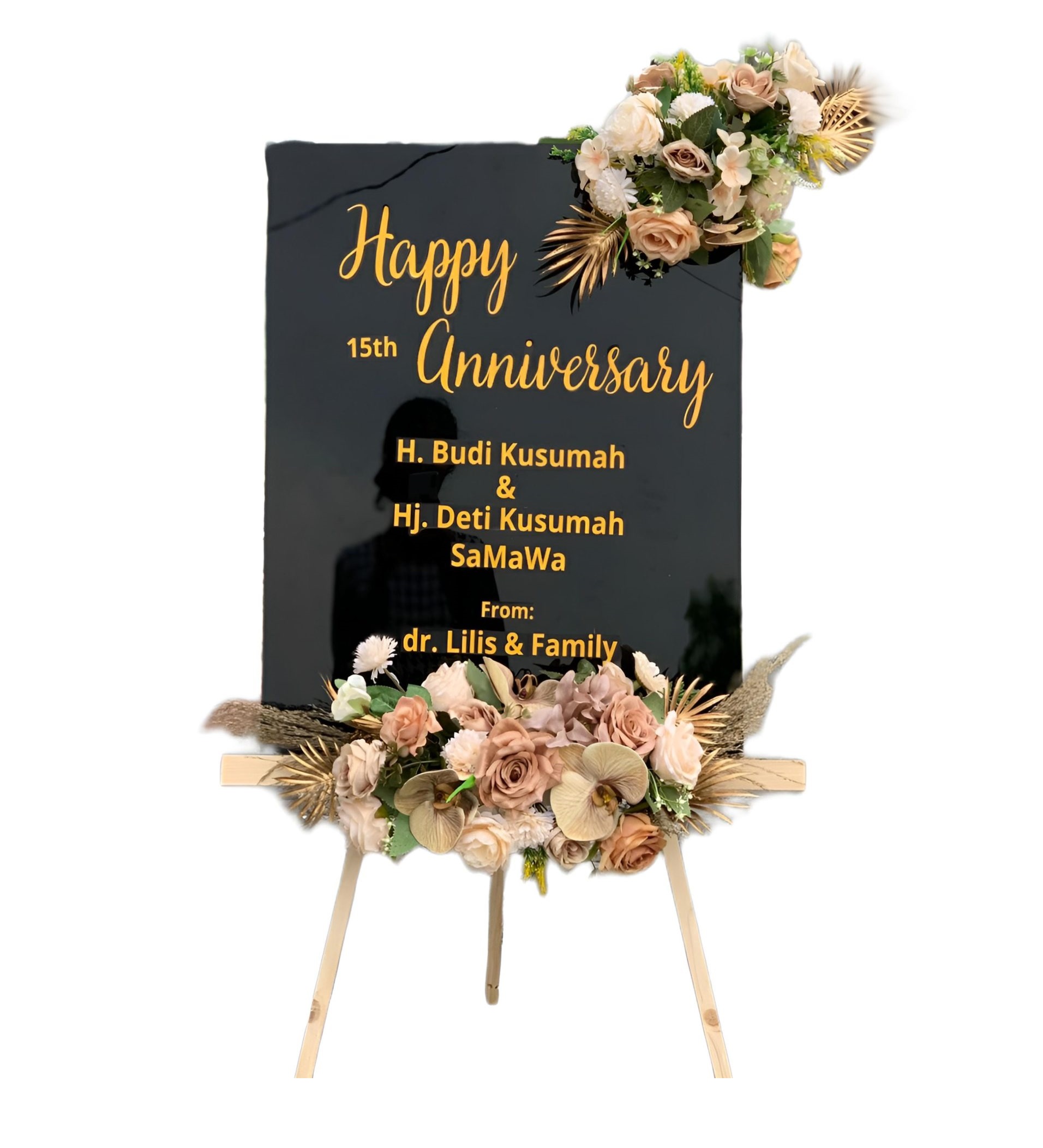 Papan Bunga Akrilik Silungkang